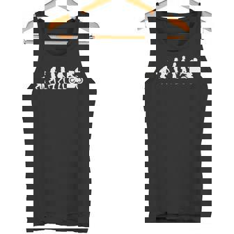 Man Evolution Motorcycle Crotch Rocket Sports Bike Tank Top - Monsterry