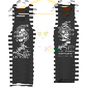 Más Orgullo Menos Prejuicio Orgullo Mes Divertido Lgbtq Gay Adolescentes Camiseta sin mangas - Regaloses