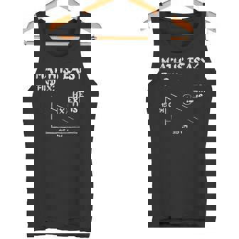 Matemáticas Es Fácil Matemático Profesor Matemáticas Nerd Matemáticas Camiseta sin mangas - Regaloses