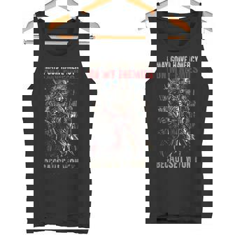 May God Have Mercy On My Enemies Because I Won't On Back Tank Top - Monsterry