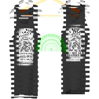 In May We Wear Green Self Esteem Awareness Rainbow Tank Top - Monsterry
