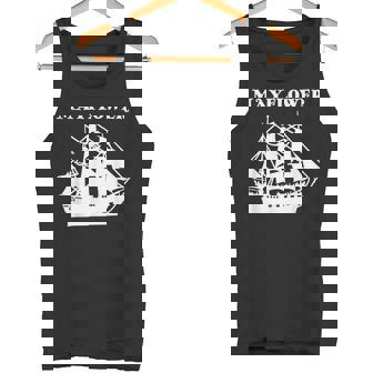 Mayflower Ship Pilgrim Puritan Boat America American Tank Top - Monsterry