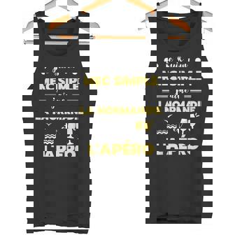 Mec Simple Normandie Apero Humour Normand Homme Drole Débardeur e - Cadeauxyz