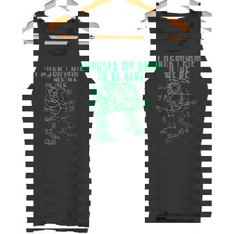 Mech Robot Mecha Retro I Paused My Game To Be Here Tank Top - Monsterry