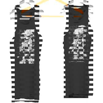 Mech Warrior Sketch Shirt Mighty Tech Robot Fighter Premium Tank Top - Monsterry