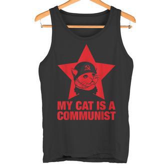 Meine Katze Ist Kommunist Tank Top - Geschenkecke