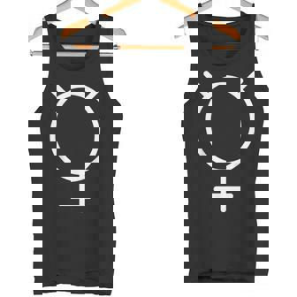Mercury Astrology Female Gender Symbol Planet Zodiac Tank Top - Monsterry