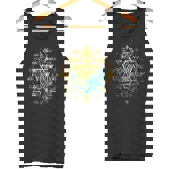 Merkaba Estrella Tetraedro Trabajador De La Luz Geometría Sagrada Camiseta sin mangas - Regaloses