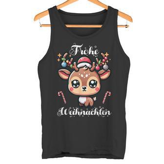 Merry Christmas Cute Reindeer Winter Christmas Tank Top - Geschenkecke