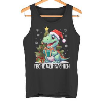 Merry Christmas Family Children's Dinosaur T Rex Christmas Tank Top - Geschenkecke