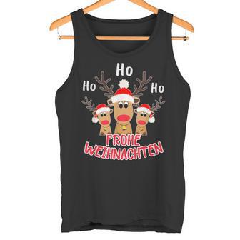 Merry Christmas Reindeer Ho Ho Ho Elk Christmas Tank Top - Geschenkecke