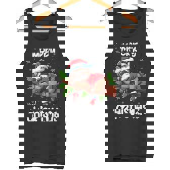 Merry Christmas Sloth Lazy Christmas Sloth Lover Xmas Tank Top - Monsterry