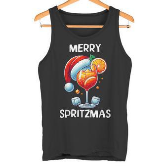 Merry Spritzmas Christmas Cocktail Holiday Drink Tank Top - Geschenkecke