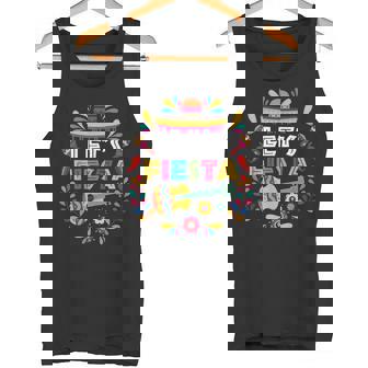 Lets Mexican Fiesta Cinco De Mayo Party Colourful Guitar Fun Tank Top - Monsterry