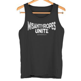 Misanthropes Unite Astociales Inverted Distressed Tank Top - Geschenkecke