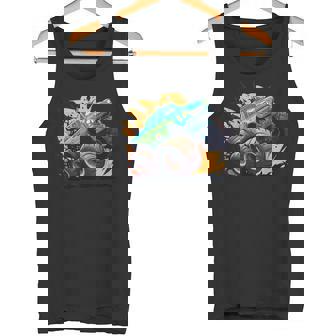 Monster Truck For Boys Toddler Vintage Sunset Monster Truck Tank Top - Monsterry