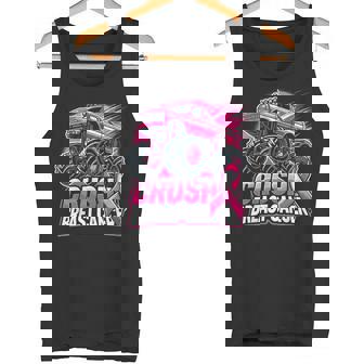 Monster Truck Pink Breast Cancer Awareness Tank Top - Monsterry