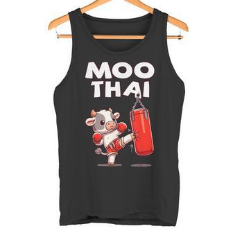 Moo Thai Muay Thai Cow Thai Boxing For Children Muay Thai Tank Top - Geschenkecke