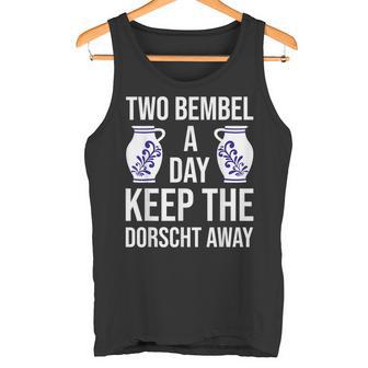 Mostkrug Abbelwoi Jug Bembel Frankfurt Äppler Tank Top - Geschenkecke