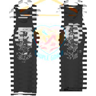 Motocross COUPLE GOALS Rider Matching Couple Tank Top - Monsterry