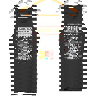 Movie Night Birthday Party Pajama Slumber Popcorn Cinema Tank Top - Monsterry