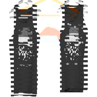 Mr And Mrs Claus Couples Matching Christmas Pajamas Santa Tank Top - Monsterry