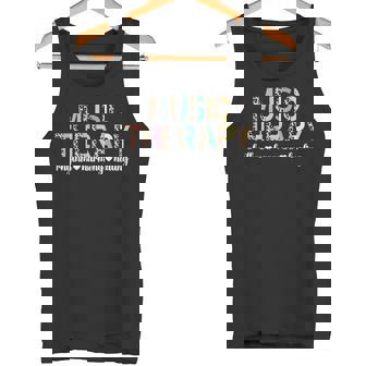 Music Therapy Rhythm Harmony Healing Music Therapist Tank Top - Monsterry