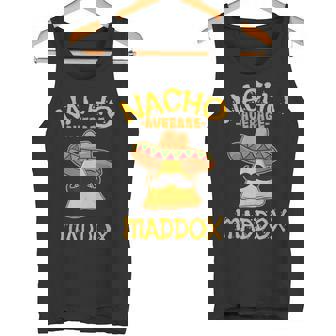 Nacho Average Maddox Personalized Name Taco Tank Top - Monsterry