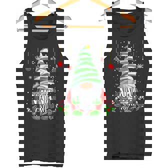 Nana Gnome Christmas Pajamas Matching Family Group Tank Top - Monsterry