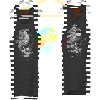 Nature Taoism Yin Yang Symbol On Zen Taijitu Yin Yang Tank Top - Monsterry