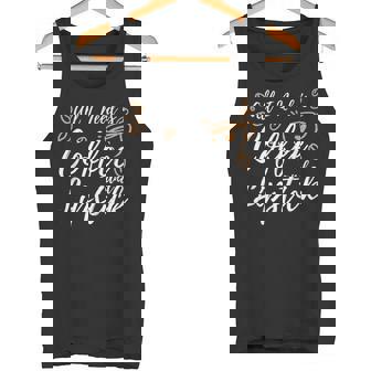 All I Need Is Coffee And Lipstick Makeup Tank Top - Monsterry
