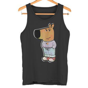 My New Character Double Stylish Chill Guy Meme Tank Top - Geschenkecke