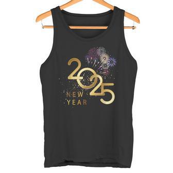 New Year's Eve Party Supplies 2025 Happy New Year Fireworks Tank Top - Geschenkecke