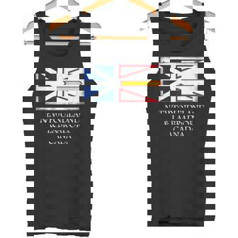 Newfoundland Labrador Canada Vintage Provincial Flag Tank Top - Monsterry