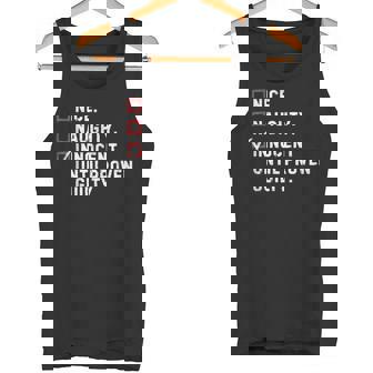 Nice Naughty Innocent Until Proven Guilty Xmas Tank Top - Monsterry