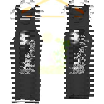 Night Rabbit Under Wild Blueberry Tank Top Tank Top - Monsterry