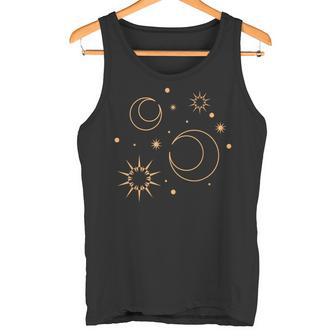 Night Star Moon Sun Sky Stars Esoteric Astrology Tank Top - Geschenkecke