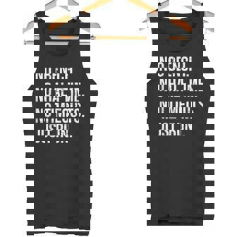 No Bench No Halftime No Timeouts Just Run Running Tank Top - Monsterry