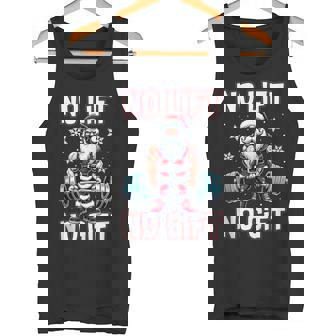 No Lift No Santa Claus Gym Fitness Weightlifting Tank Top Tank Top - Monsterry