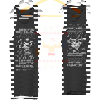 No Lifts No Santa Claus Muscle Workout Christmas Tank Top Tank Top - Monsterry