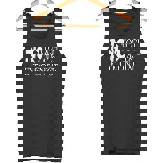 No Touch Talk Or Eye Contact t Shirt Service Animal Or Dog Tank Top - Monsterry