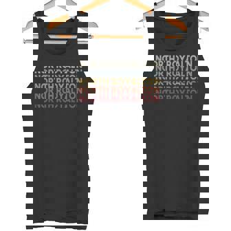 North Royalton Ohio North Royalton OH Retro Vintage Text Tank Top - Monsterry