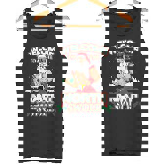 North Swole Santa Claus Weight Lifting Christmas Gym Workout Tank Top - Monsterry