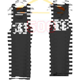 Number 500 Sports Player Fan Jersey Red Lucky Number Tank Top - Monsterry