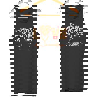 Nurse Life RN LPN CNA Healthcare Cheetah Heart Leopard Tank Top - Monsterry