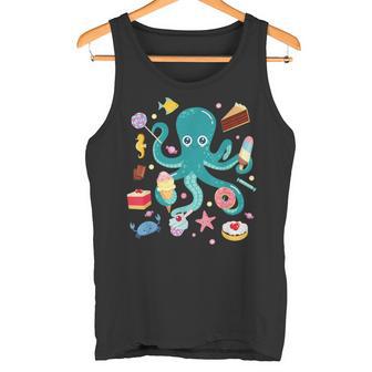 Octopus Cake Tentacle Sea Animals Children's Tank Top - Geschenkecke