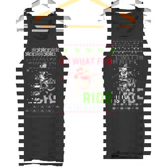 Oh What Fun It Is To Ride Motocross Christmas Dirt Bike Tank Top - Monsterry