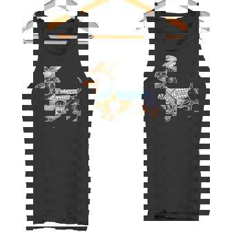 Oktoberfest Bayerischer Dackel Lustig Deutsche Hundeliebhaber Tank Top - Geschenkecke