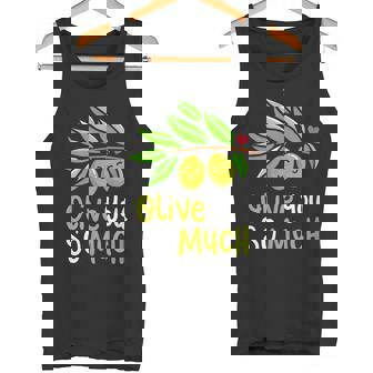Olive You So Much Green Olives Couple Plants Pun Costume Tank Top - Monsterry