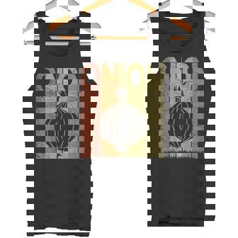 Onion Vintage Onion Farmer Retro Vegetables Farmer Tank Top - Monsterry